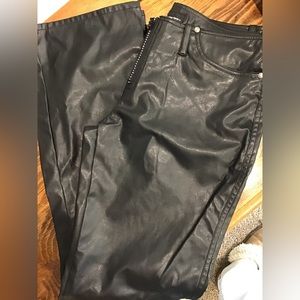 No Boundaries Pleather Flare Black Pants Studded Zipper Juniors 11